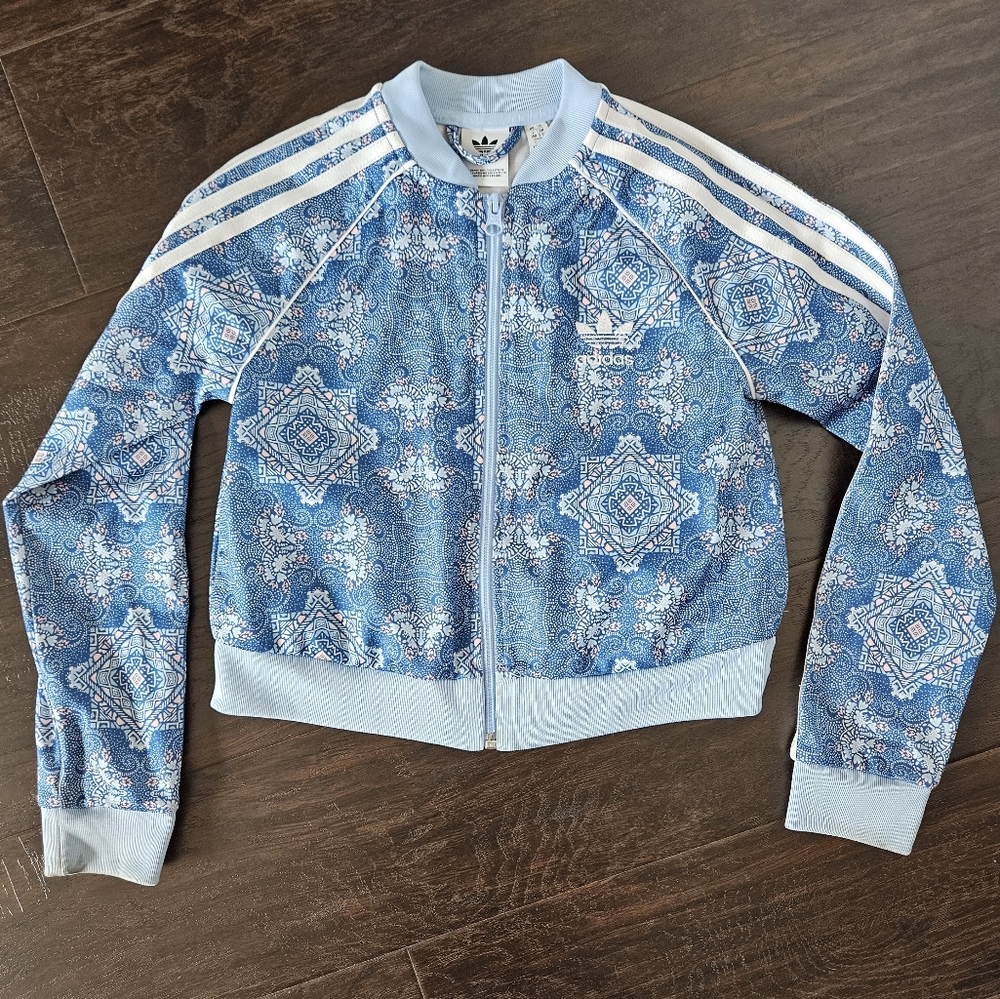 Adidas Originals Culture Clash Cropped SST Jacket, Girls Size S